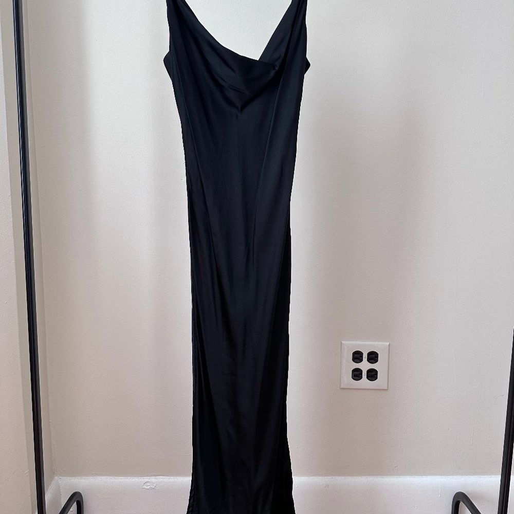 Aritzia Wilfred Satin Midi Slip Dress